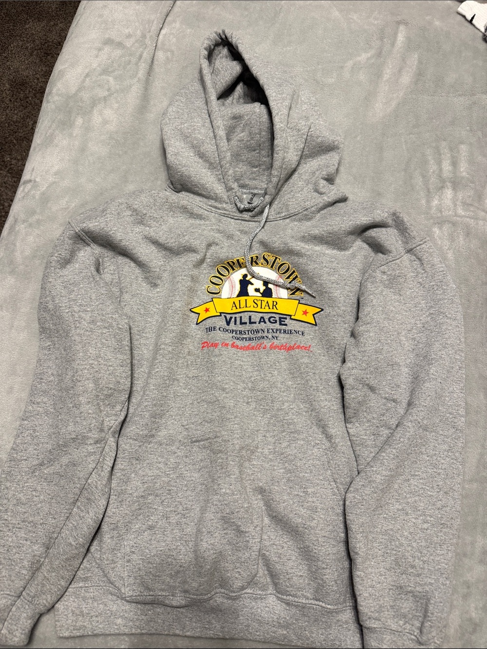Cooperstown women’s Gray Hoodie size medium